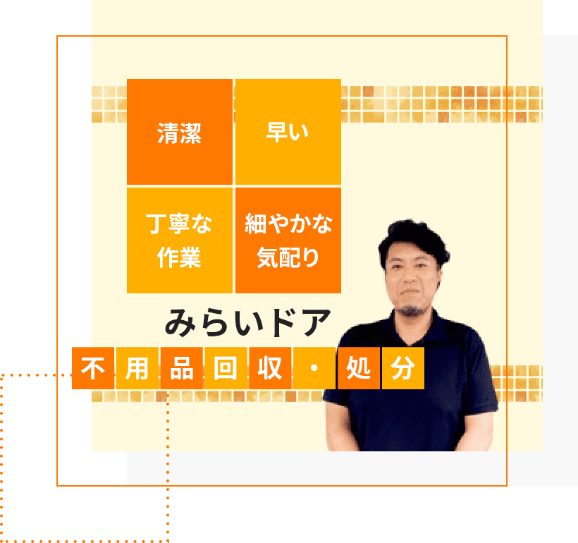 清潔、早い、丁寧な作業と細かな気配り